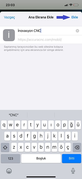Ekle ile tamamla